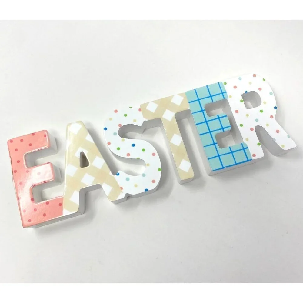 Target Free Standing Easter Wood Letters Sign Spritz™ Holiday Home Decor B31
